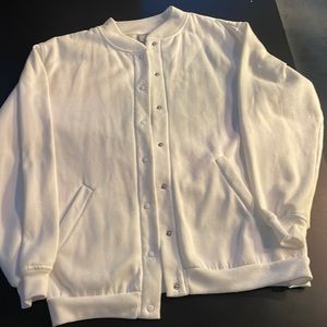 Large white warm jacket